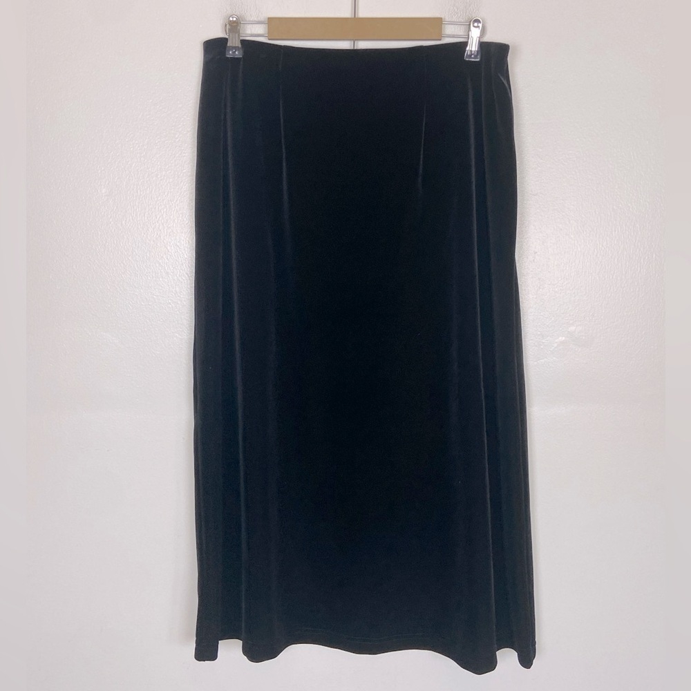 Bechamel Petites Velvet Pull Ob Midi Skirt Size PL Stretch Wimshigoth Goth